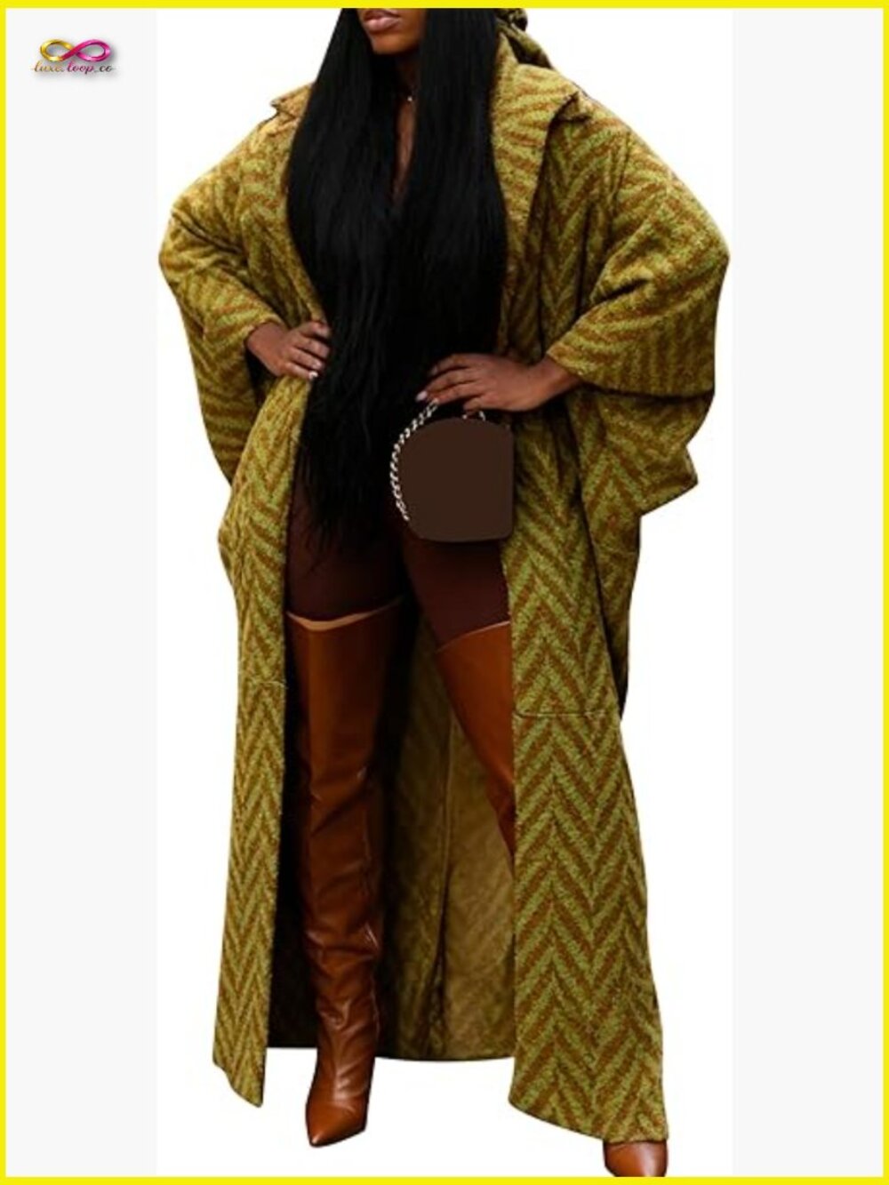 Oversized Long Cardigan Sweater Batwing Sleeve Open Front Knit Duster Coat with